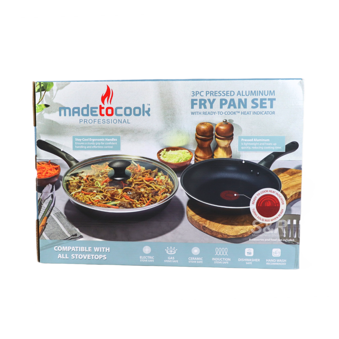 Made To Cook Professional 3-piece Fry Pan Set